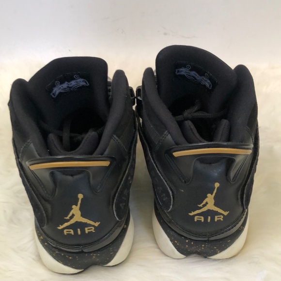 Jordan 6 Rings \'Black Metallic Gold\' Shoes W/ COA Sz. 10